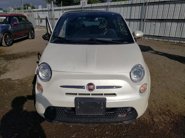 3C3CFFGE6FT609545 - 2015 FIAT 500 ELECTRIC WHITE photo 5