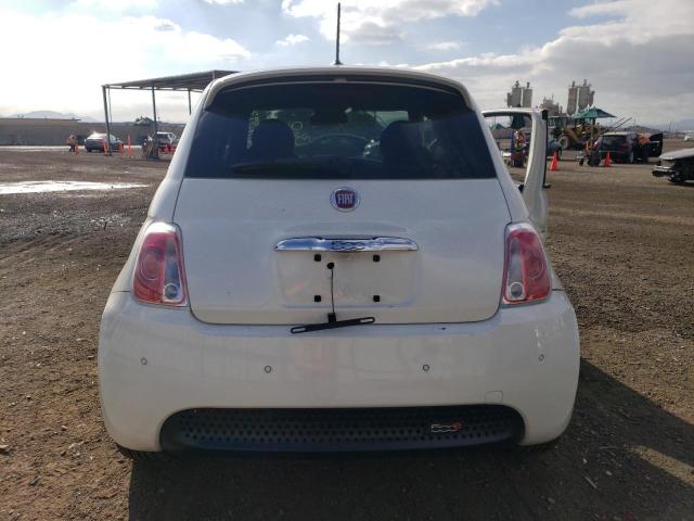 3C3CFFGE6FT609545 - 2015 FIAT 500 ELECTRIC WHITE photo 6