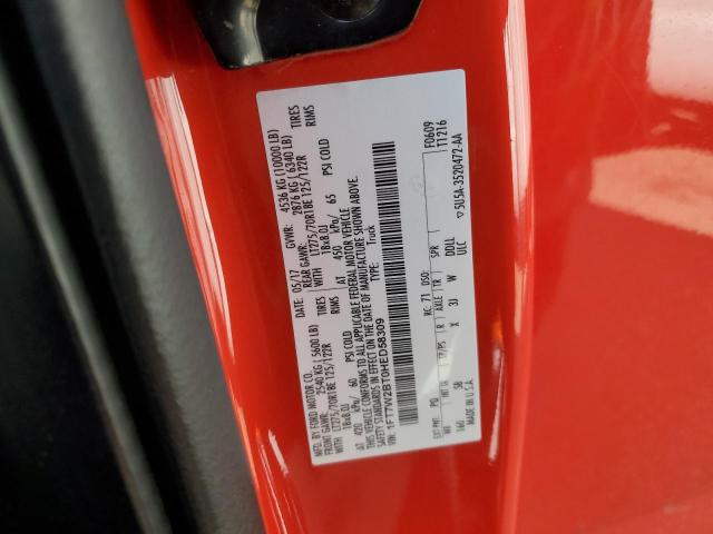 1FT7W2BT0HED58309 - 2017 FORD F250 SUPER DUTY RED photo 13