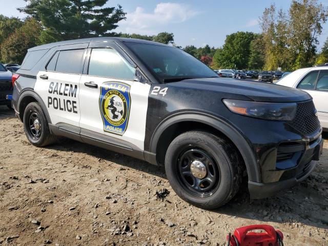 1FM5K8AB7MGC33753 - 2021 FORD EXPLORER POLICE INTERCEPTOR Schwarz Foto 4