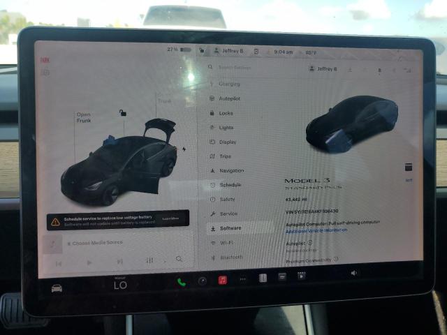 5YJ3E1EA4KF396430 - 2019 TESLA MODEL 3 BLACK photo 9