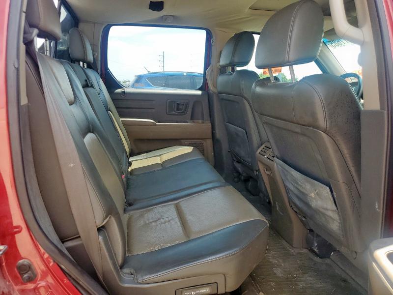2HJYK165X6H521958 - 2006 HONDA RIDGELINE RTL BURGUNDY photo 10