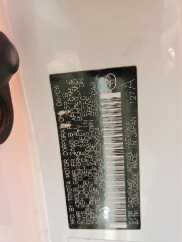 JTNBE46K873029924 - 2007 TOYOTA CAMRY CE WHITE photo 12