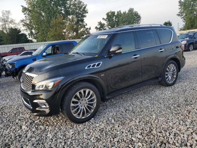 JN8AZ2NE8F9081381 - 2015 INFINITI QX80 BLACK photo 1