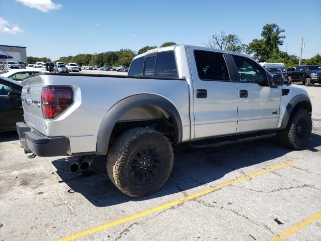 1FTFW1R66EFC93963 - 2014 FORD F150 SVT RAPTOR SILVER photo 3