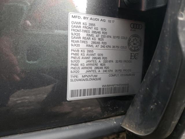 WA1MHAF71HD045645 - 2017 AUDI Q7 PROGRESSIV S-LINE CHARCOAL photo 13