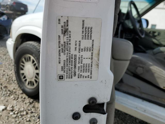 1GKDT13W6X2525033 - 1999 GMC JIMMY Ақ фото 12