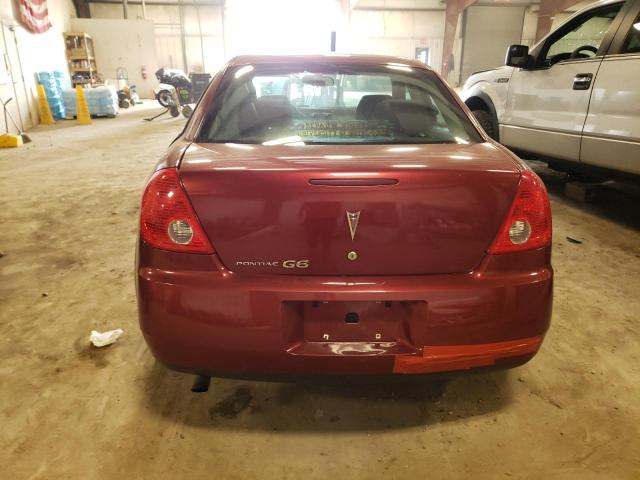 1G2ZG57B394187865 - 2009 PONTIAC G6 BURGUNDY photo 6