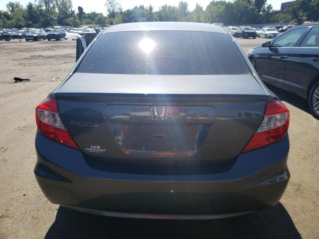 2HGFB2E51CH506975 - 2012 HONDA CIVIC LX GRAY photo 6