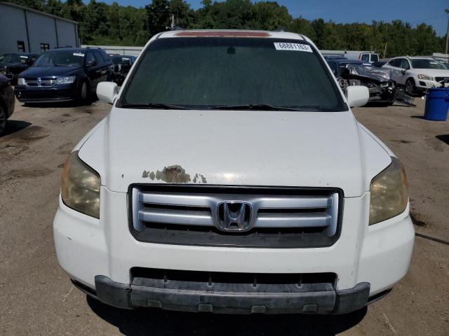 5FNYF28508B020999 - 2008 HONDA PILOT EXL WHITE photo 5