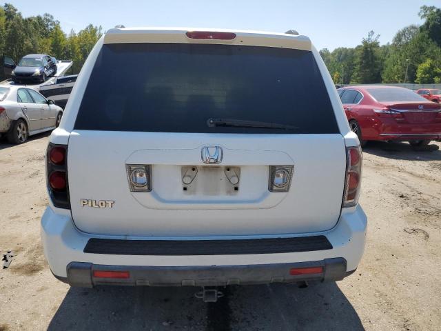 5FNYF28508B020999 - 2008 HONDA PILOT EXL WHITE photo 6