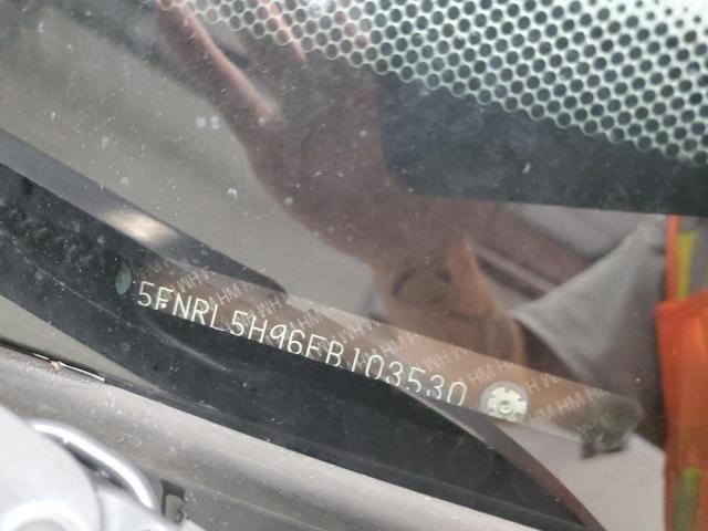 5FNRL5H96EB103530 - 2014 HONDA ODYSSEY TOURING WHITE photo 12