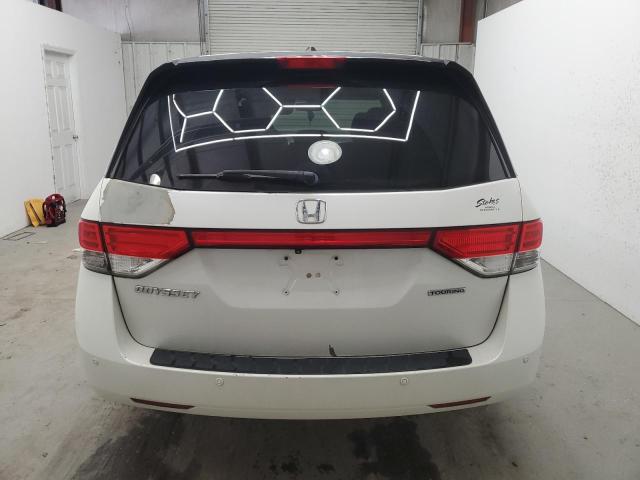 5FNRL5H96EB103530 - 2014 HONDA ODYSSEY TOURING WHITE photo 6