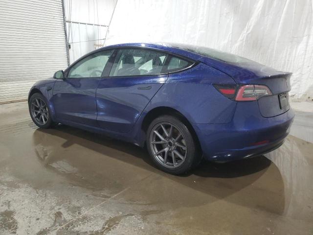 5YJ3E1EA6NF372537 - 2022 TESLA MODEL 3 BLUE photo 2