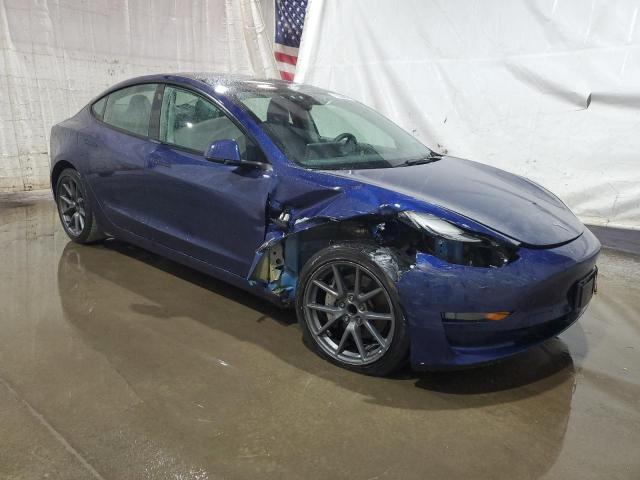 5YJ3E1EA6NF372537 - 2022 TESLA MODEL 3 BLUE photo 4