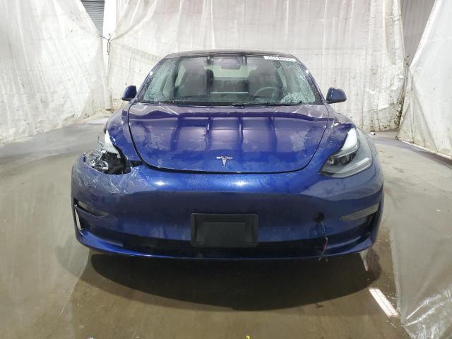 5YJ3E1EA6NF372537 - 2022 TESLA MODEL 3 BLUE photo 5