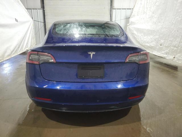 5YJ3E1EA6NF372537 - 2022 TESLA MODEL 3 BLUE photo 6