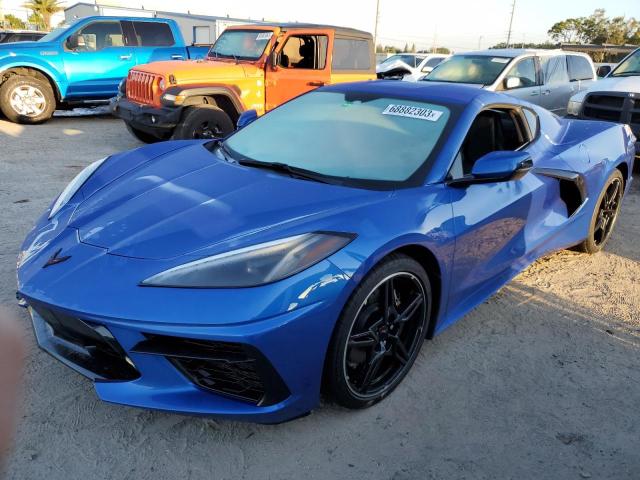 1G1YA2D41M5102840 - 2021 CHEVROLET CORVETTE STINGRAY 1LT BLUE photo 1