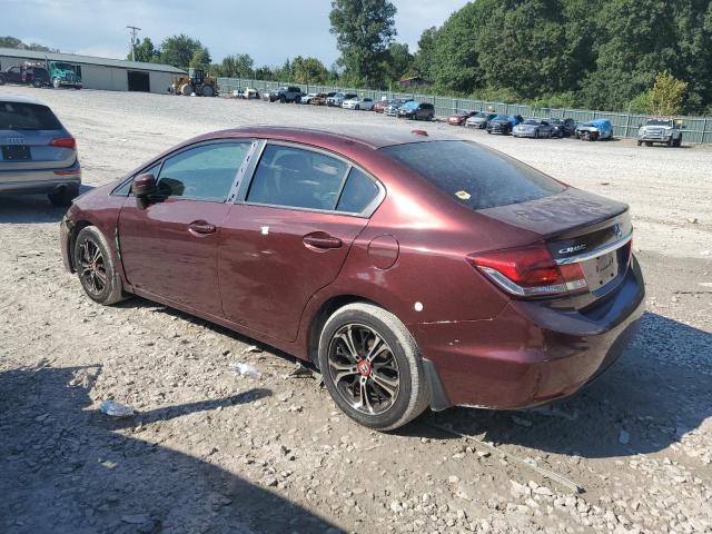 19XFB2F89DE022735 - 2013 HONDA CIVIC EX MAROON photo 2