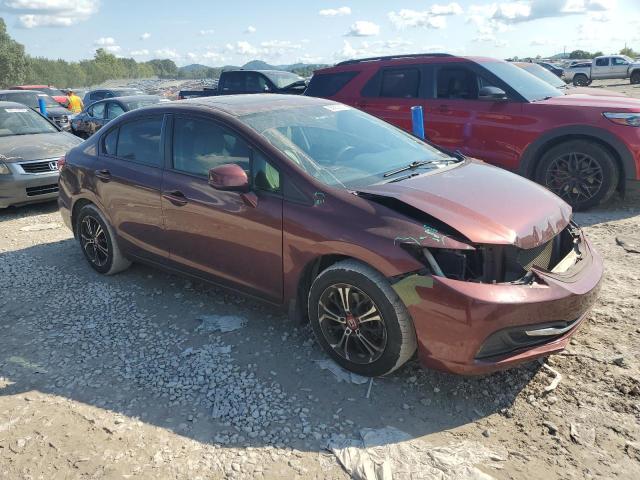 19XFB2F89DE022735 - 2013 HONDA CIVIC EX MAROON photo 4