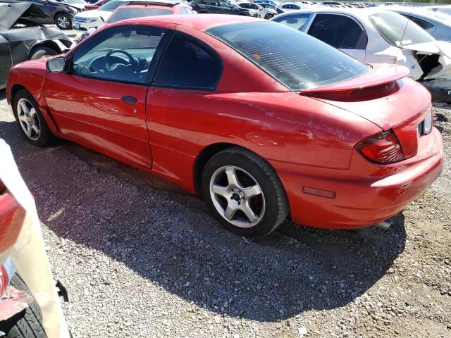 1G2JB12F737183130 - 2003 PONTIAC SUNFIRE RED photo 2