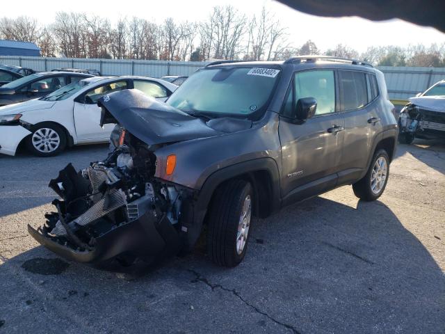 ZACNJBAB0KPK06606 - 2019 JEEP RENEGADE SPORT GRAY photo 1