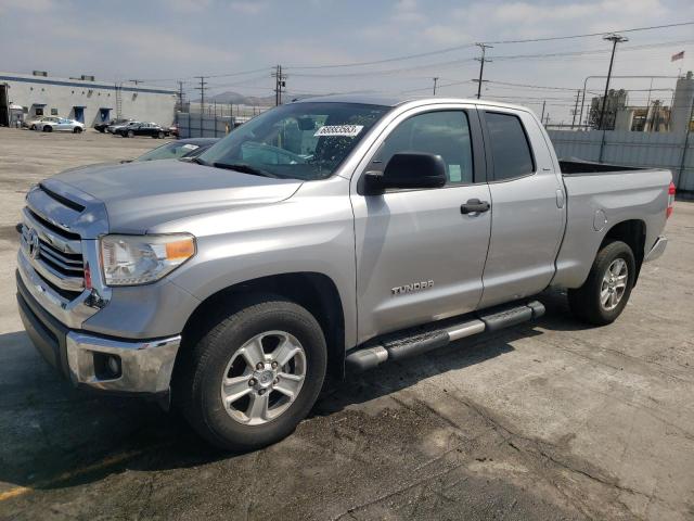 5TFRM5F13GX108316 - 2016 TOYOTA TUNDRA DOUBLE CAB SR/SR5 SILVER photo 1