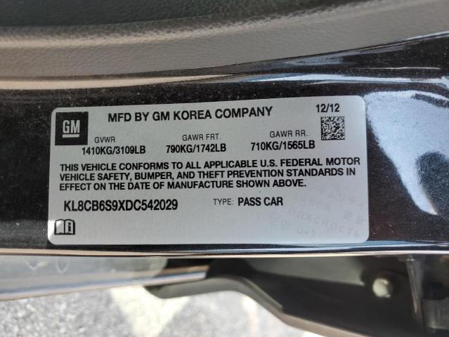 KL8CB6S9XDC542029 - 2013 CHEVROLET SPARK LS BLACK photo 12