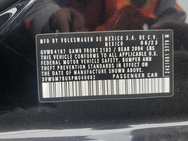 3VW5M7BU5PM048682 - 2023 VOLKSWAGEN JETTA S BLACK photo 13