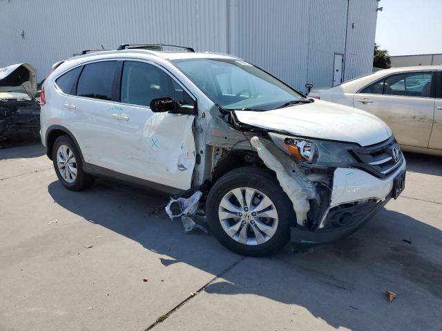 5J6RM4H73CL073252 - 2012 HONDA CR-V EXL WHITE photo 4