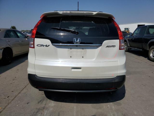 5J6RM4H73CL073252 - 2012 HONDA CR-V EXL WHITE photo 6