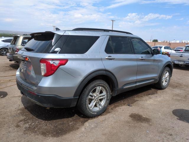 1FMSK8DH5MGA82995 - 2021 FORD EXPLORER XLT SILVER photo 3