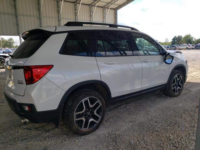 5FNYF8H01NB015037 - 2022 HONDA PASSPORT ELITE WHITE photo 3