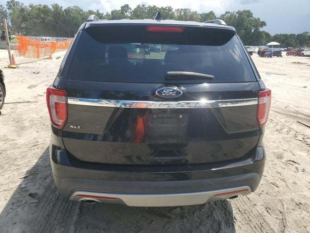 1FM5K7D86HGC51709 - 2017 FORD EXPLORER XLT შავი ფოტო 6