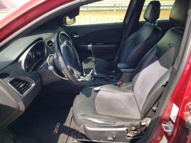 1C3BC8FG2BN600306 - 2011 CHRYSLER 200 S ბურგუნდია ფოტო 7