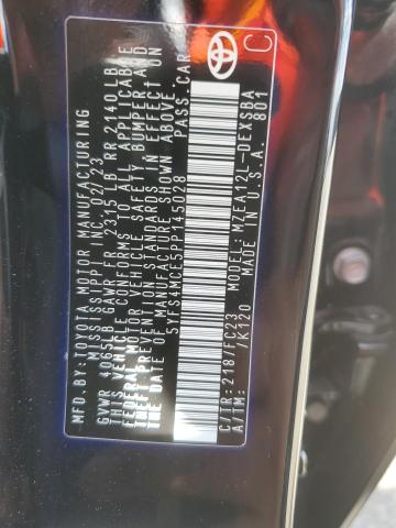 5YFS4MCE5PP145028 - 2023 TOYOTA COROLLA SE Қара фото 12