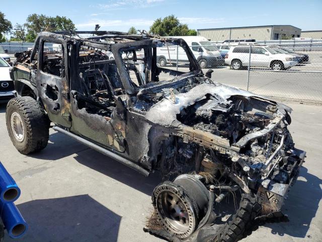 1C4HJXDN6MW627870 - 2021 JEEP WRANGLER U SPORT Verbrannt Foto 4