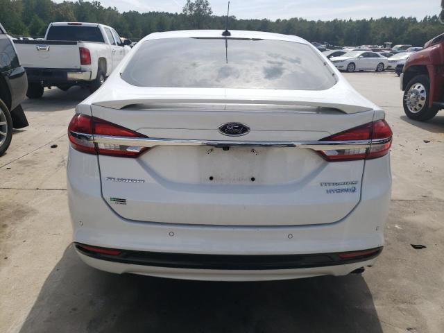 3FA6P0RU5JR241779 - 2018 FORD FUSION TITANIUM/PLATINUM HEV WHITE photo 6