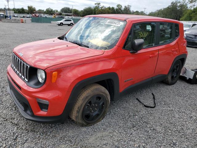 ZACNJAAB1KPK18032 - 2019 JEEP RENEGADE SPORT RED photo 1