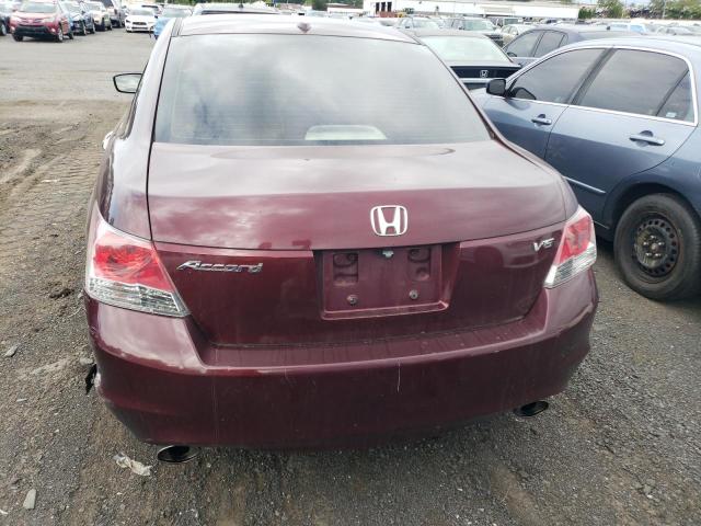 1HGCP36878A049274 - 2008 HONDA ACCORD EXL 勃艮第红 照片 6