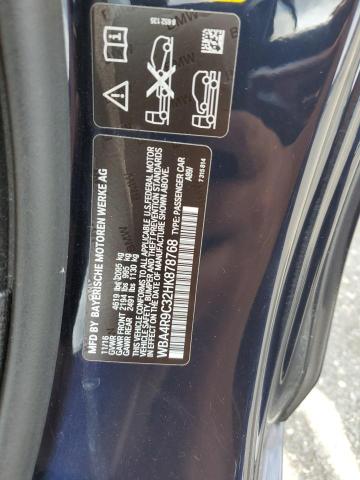 WBA4R9C32HK878768 - 2017 BMW 430XI BLUE photo 12