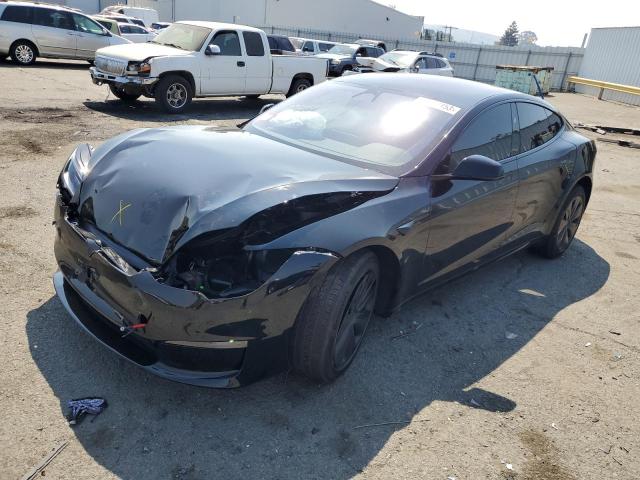 5YJSA1E55PF519735 - 2023 TESLA MODEL S Սև լուսանկար 1