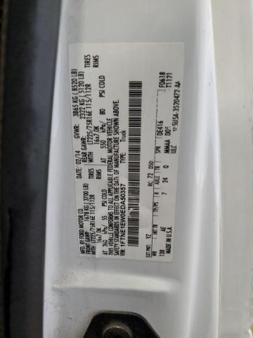 1FTNE1EW0EDA50357 - 2014 FORD ECONOLINE E150 VAN 白色 照片 12
