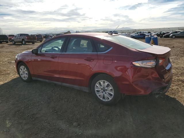 3FA6P0G75ER234835 - 2014 FORD FUSION S RED photo 2