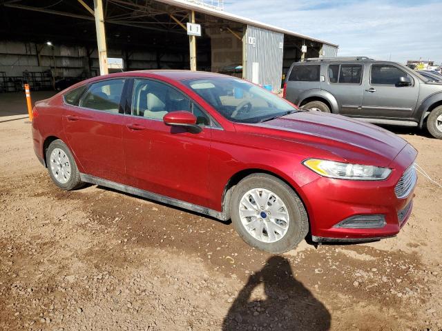 3FA6P0G75ER234835 - 2014 FORD FUSION S RED photo 4