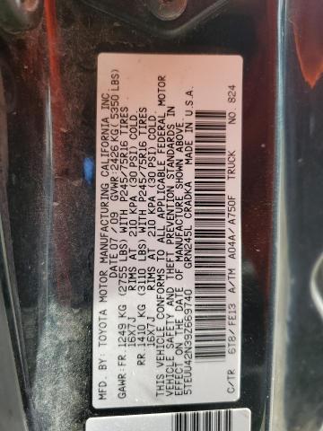 5TEUU42N39Z669740 - 2009 TOYOTA TACOMA ACCESS CAB 灰色 照片 12