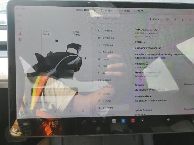 5YJ3E1EB8MF869290 - 2021 TESLA MODEL 3 Մոխրագույն լուսանկար 9