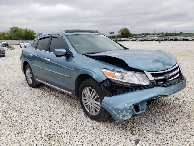 5J6TF3H58EL000356 - 2014 HONDA CROSSTOUR EXL BLUE photo 4