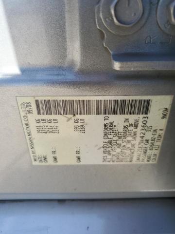 1N4AL21E79N423603 - 2009 NISSAN ALTIMA 2.5 SILVER photo 12