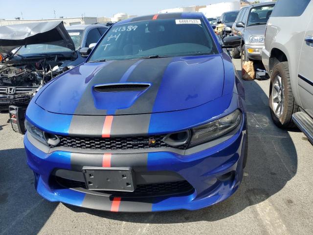 2C3CDXGJ7LH166433 - 2020 DODGE CHARGER SCAT PACK BLUE photo 5